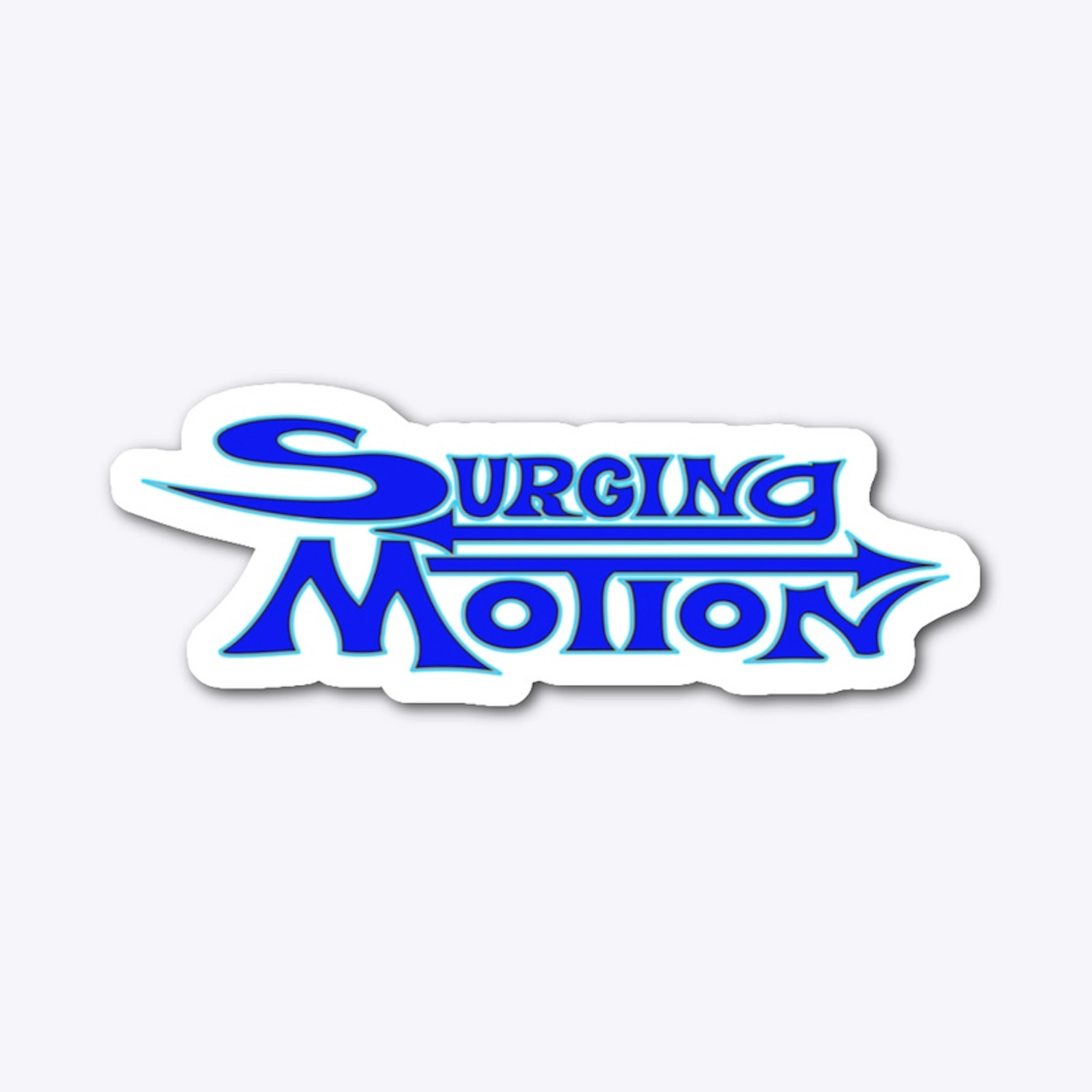 Surging Motion Dye Cut Sticker